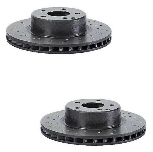 Mercedes Brakes Kit - Pads & Rotors Front and Rear (312mm/300mm) (Ceramic) 220423011264 - Brembo 1635123KIT